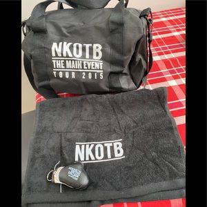 NKOTB Block mini duffle bag, towel & key chain